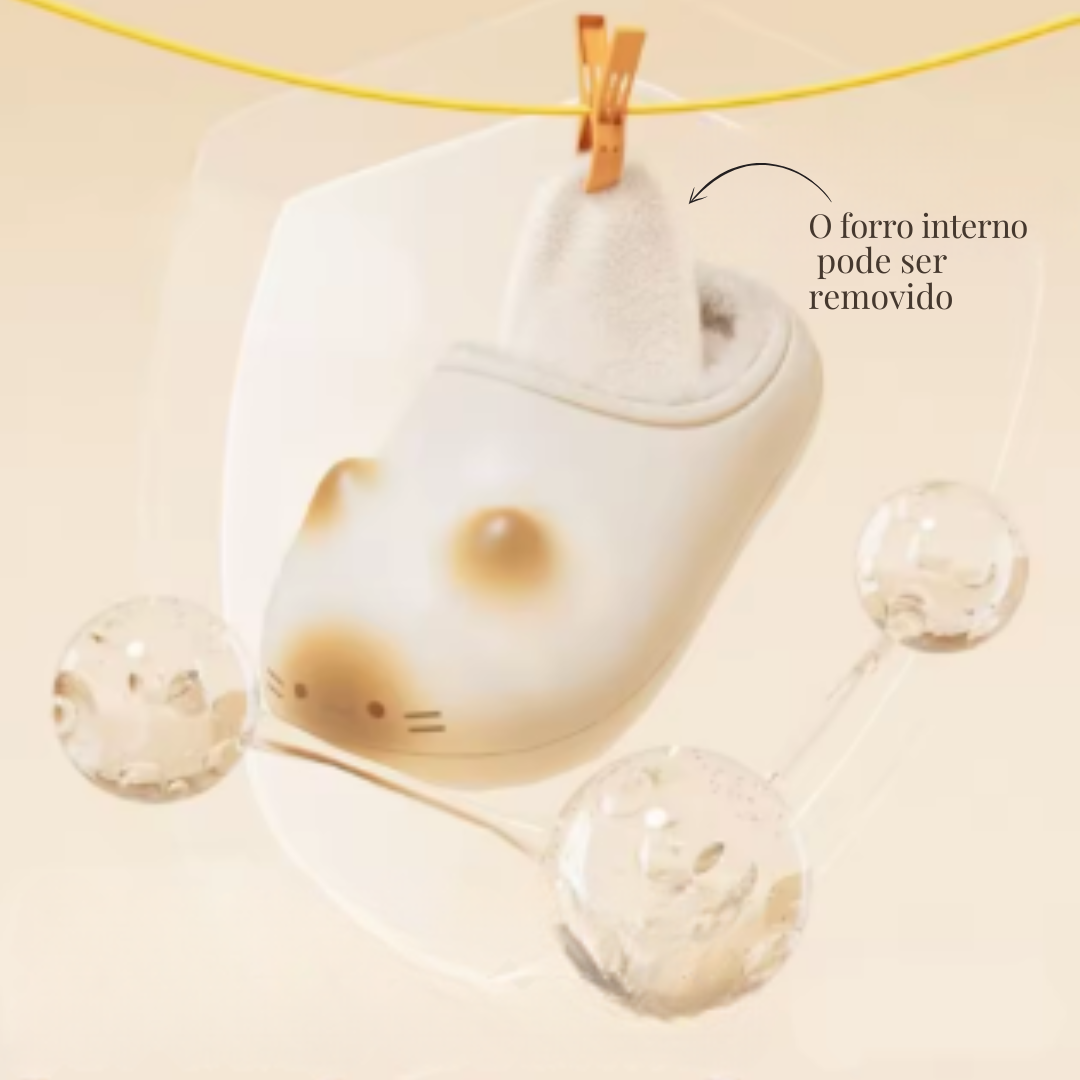 Chinelo Gato Antiderrapante